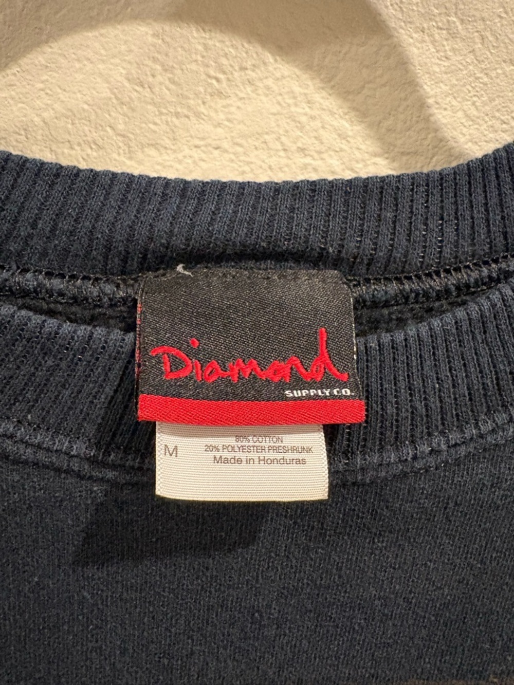 Diamond Supply Pullover Sweatshirt Men’s Size Medium Faded Distressed Y2K - Picture 4 of 12